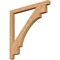 Ekena Millwork Merced Craftsman Smooth Bracket, Western Red Cedar, 3 1/2"W x 48"D x 48"H BKT04X48X48MRC04SWR - alternate 1